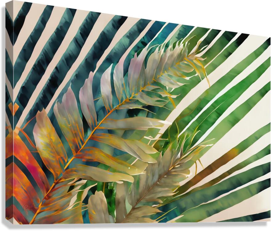 Tropical Palms I  Canvas Print