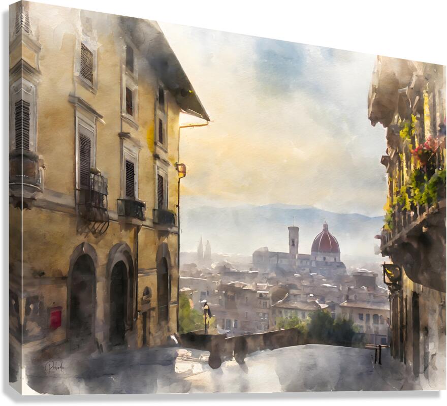 Florence Italy City View  Canvas Print