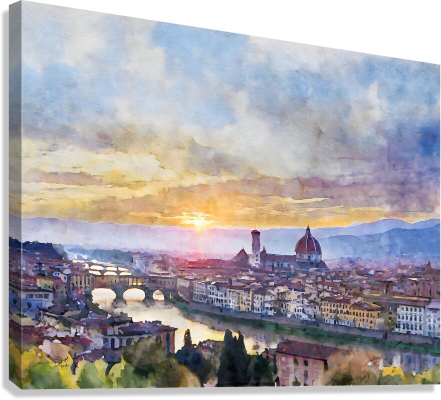 Florence Italy Skyline Canvas print