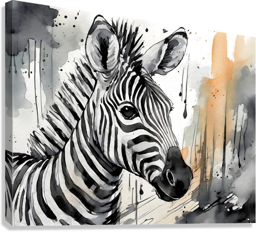 Zany Zebra  Canvas Print