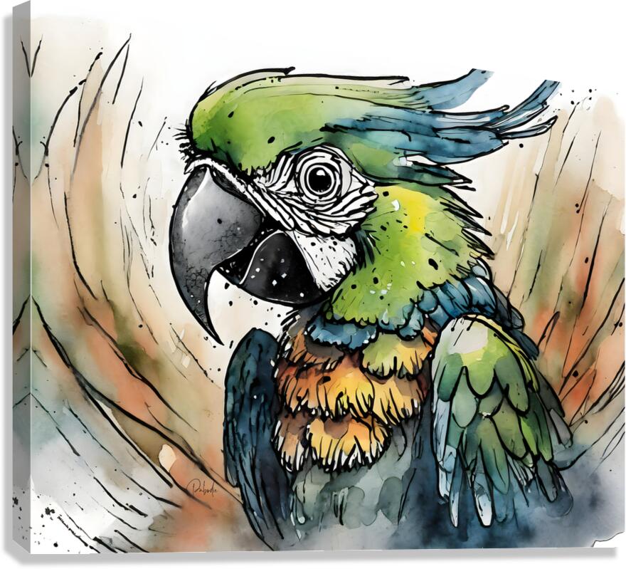 Polly Parrot  Impression sur toile