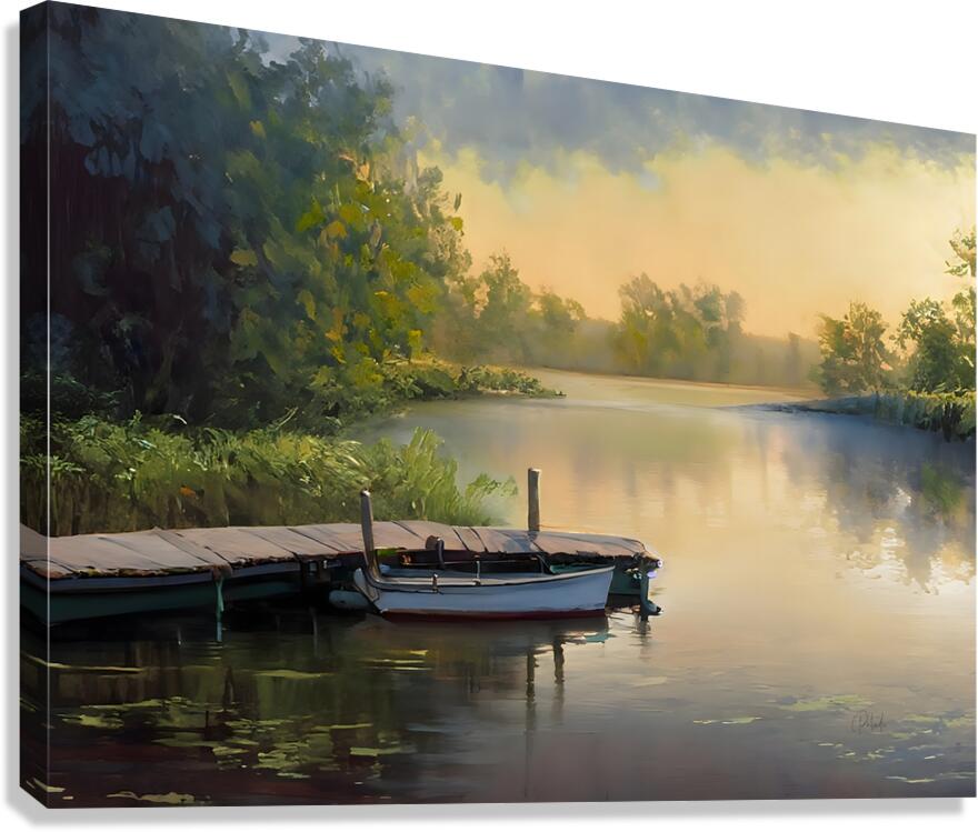 The Fishing Hole  Canvas Print