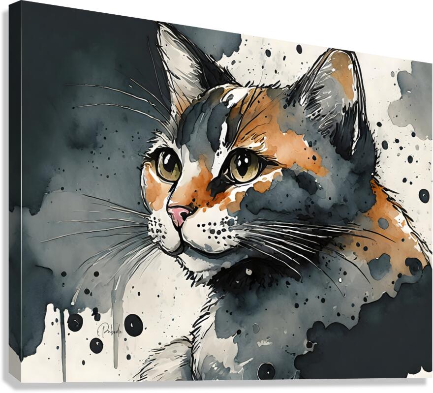 The Classic Cat Stare  Canvas Print