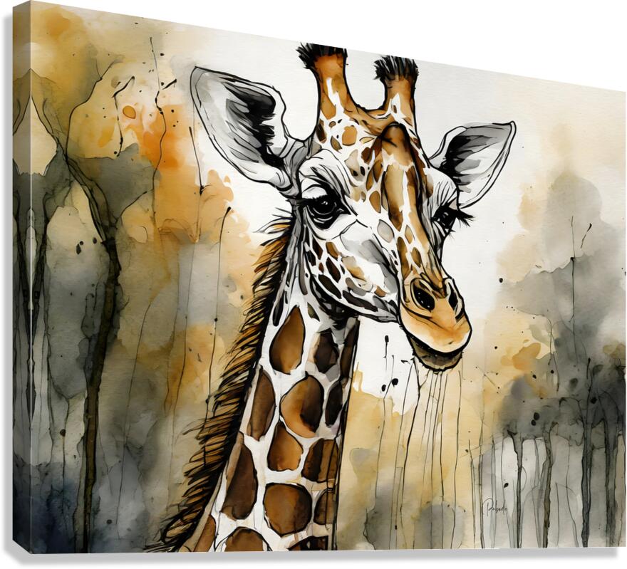 Georgie Giraffe  Impression sur toile