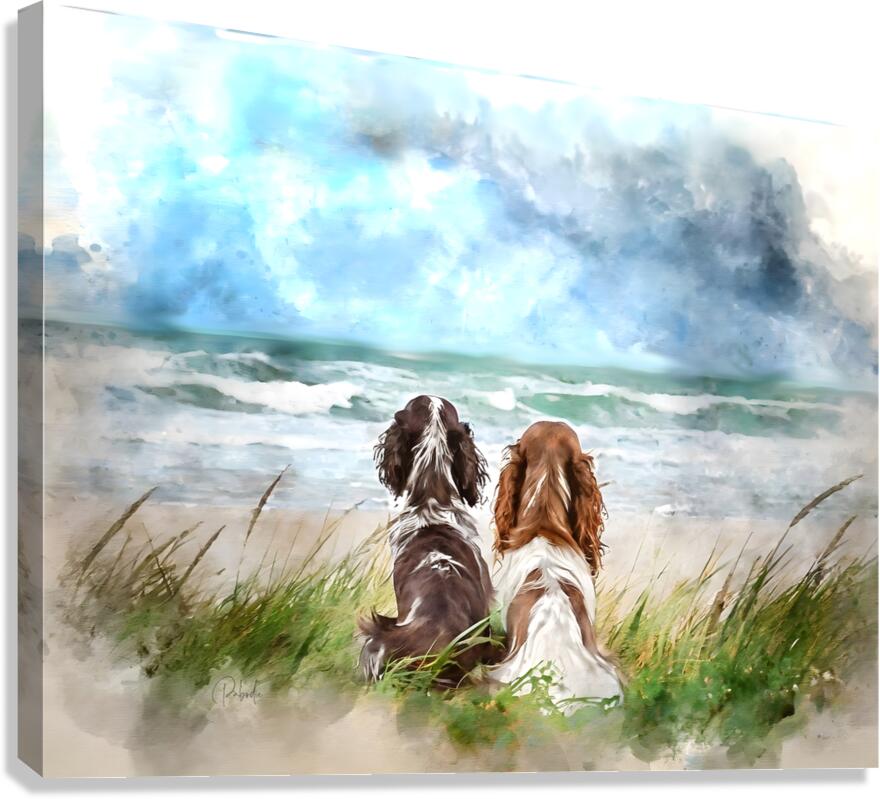 Dogone Good Beach Day  Canvas Print