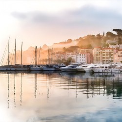 French Riviera Shoreline Reflections