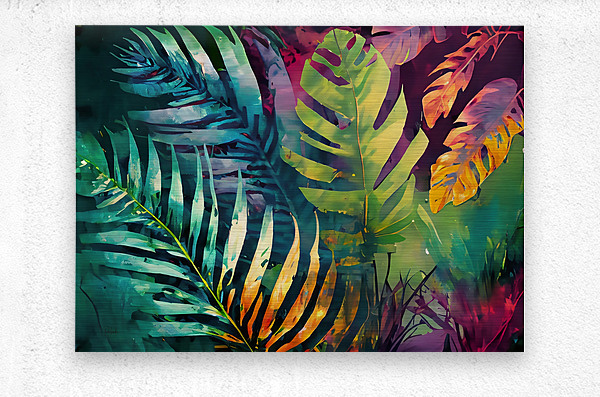 Tropical Palms IV  Metal print