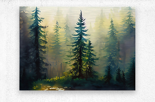 Fir Tree Forest  Metal print