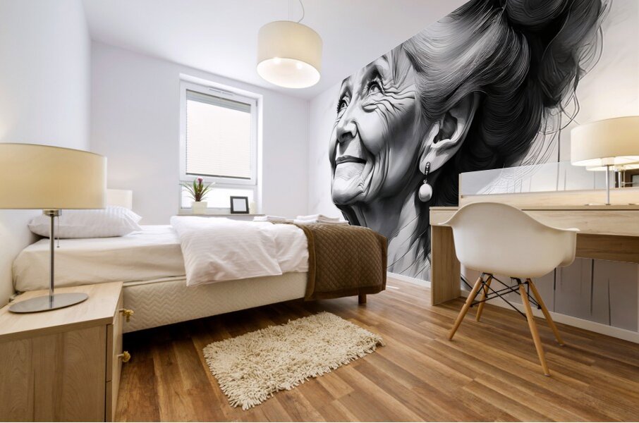 Grandma Mural print