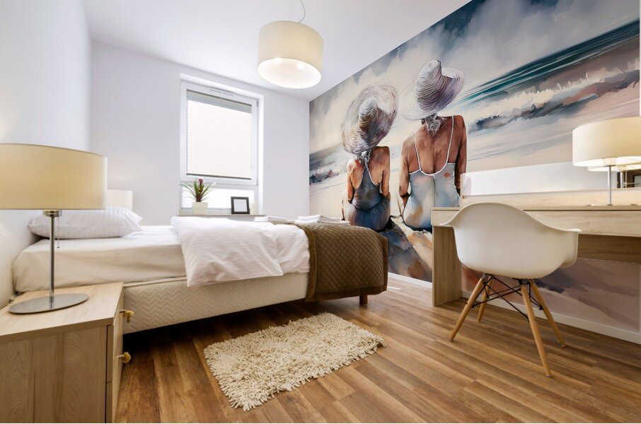 Beach Meditation Mural print