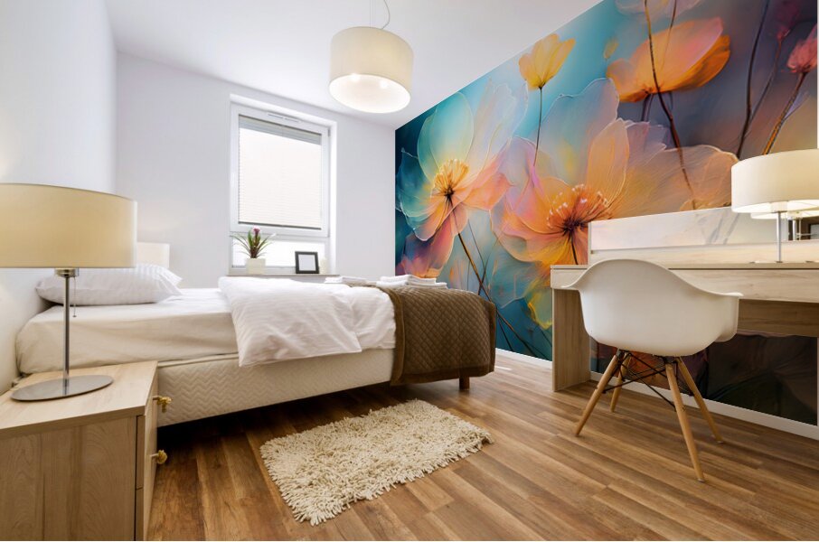 Come The Colors of Spring Mural print