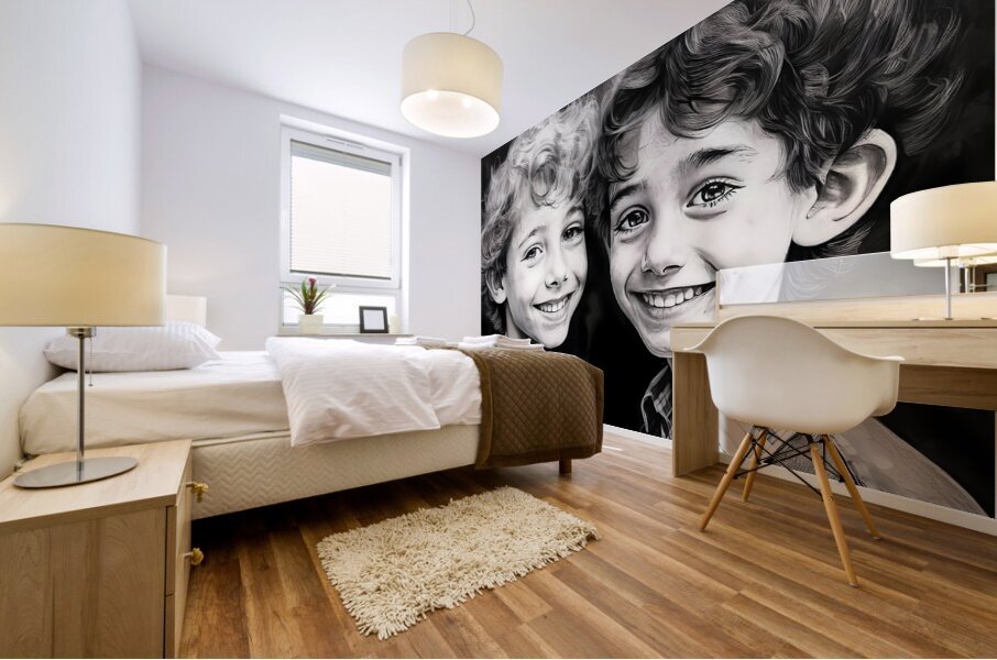 Brother Buddies Mural print