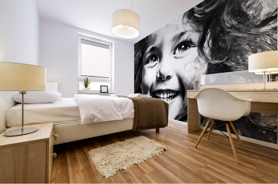 Smiles and Giggles Mural print