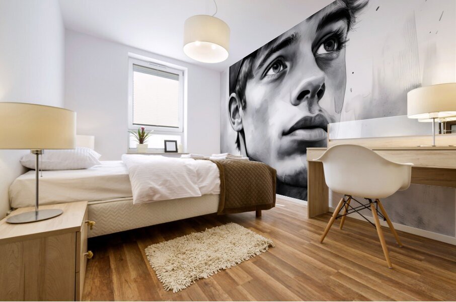 The Pitcher Mural print