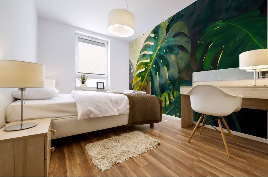 Philodendron Fronds II Mural print