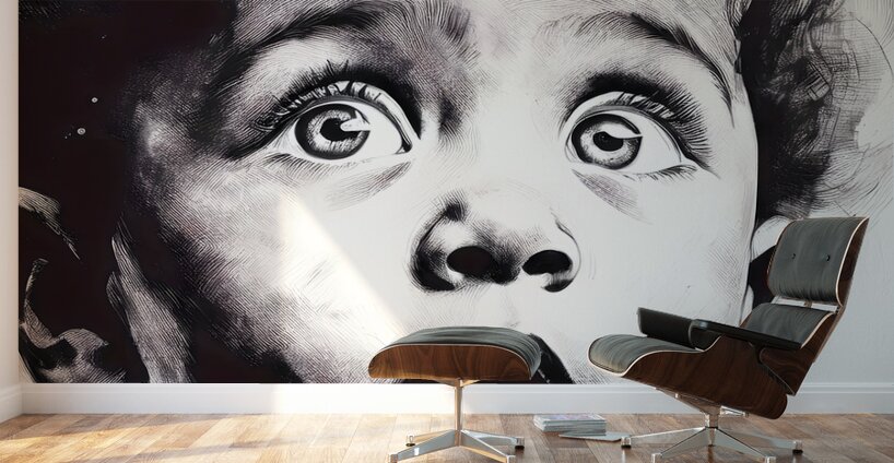 Gazing In Wonder Wall Murals