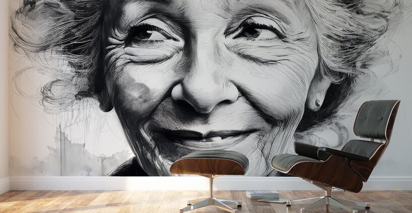 The Half Smile Wall Murals