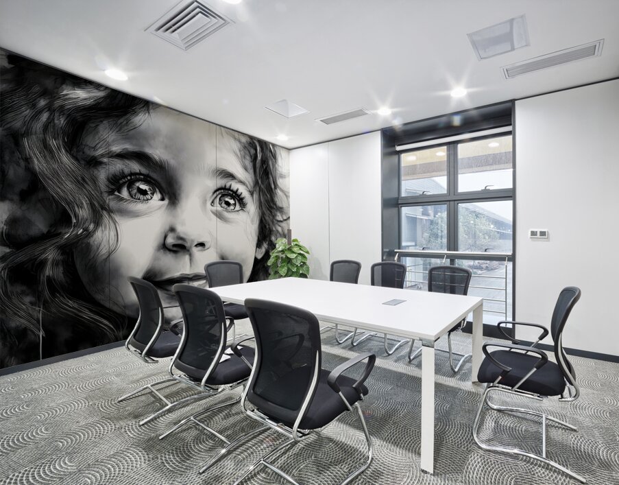 Bottomless Eyes Wall Printing