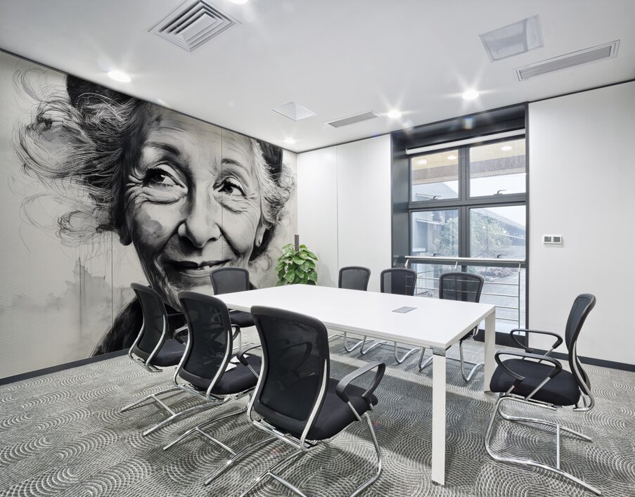 The Half Smile Wall Printing