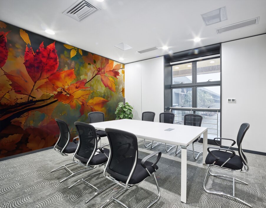 Fall Leaves in the Mist II Wall Printing