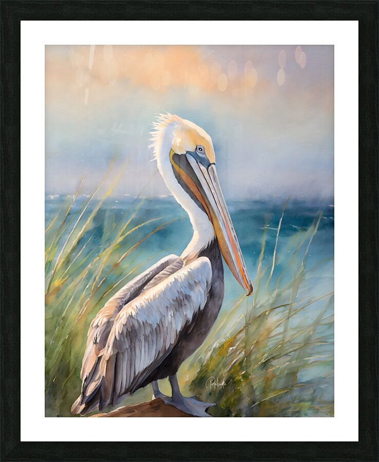 Pelican Shores  Framed Print Print