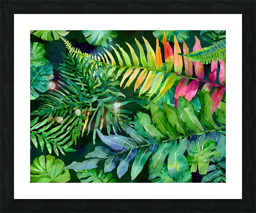 Tropical Leaves III  Framed Print Print