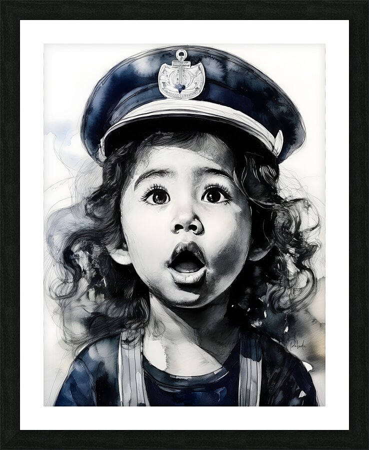 Captain Of Her Ship Impression et Cadre photo