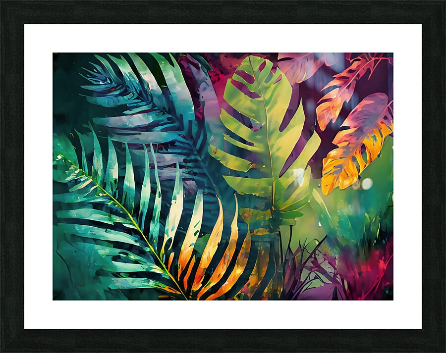 Tropical Palms IV Picture Frame print