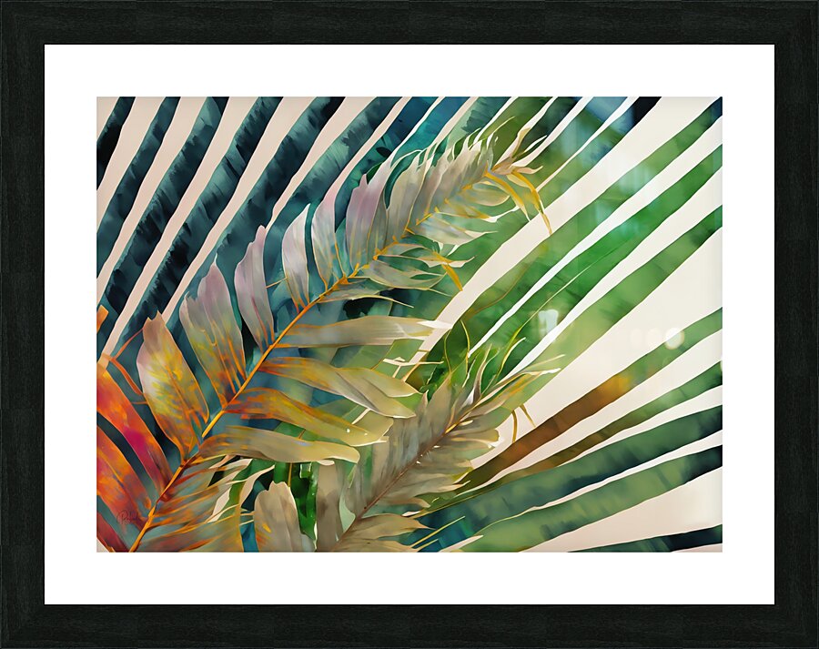 Tropical Palms I Picture Frame print