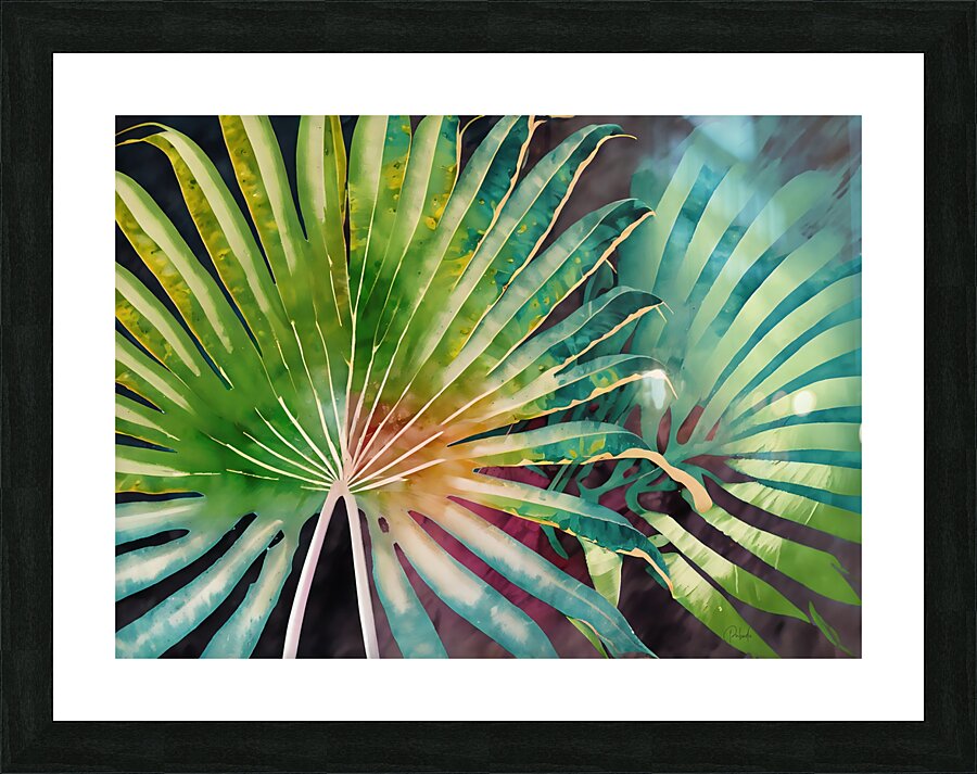 Tropical Palms III Picture Frame print