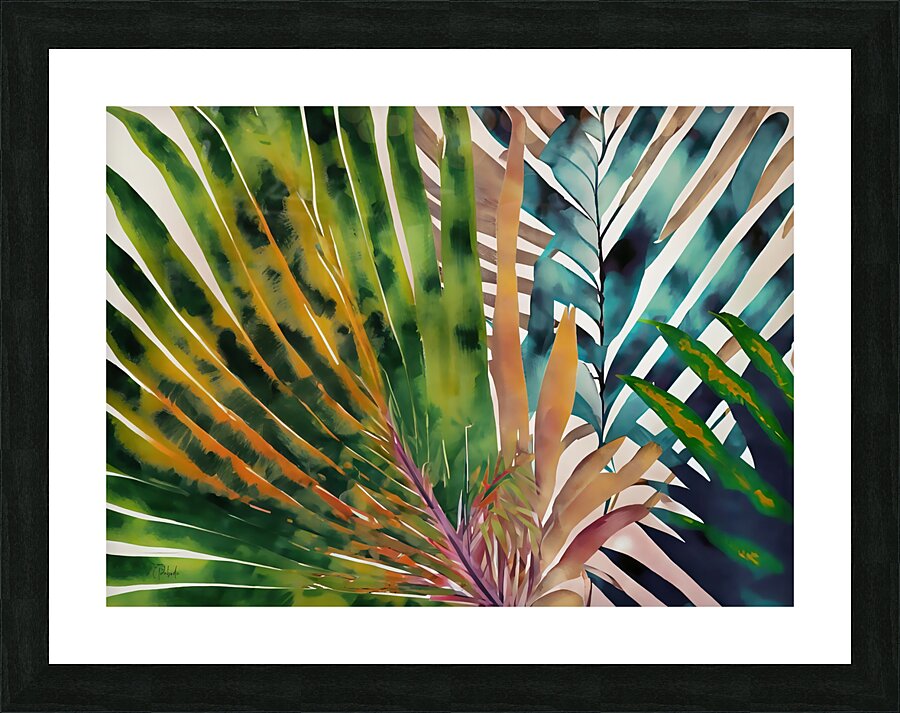 Tropical Palms II  Framed Print Print