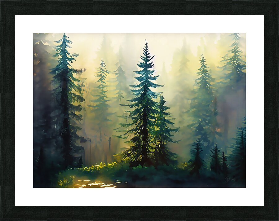 Fir Tree Forest Frame print