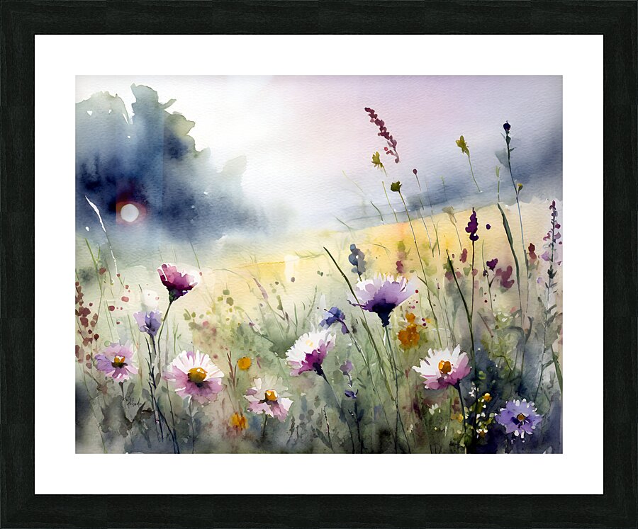 Where The Wildflowers Grow Picture Frame print
