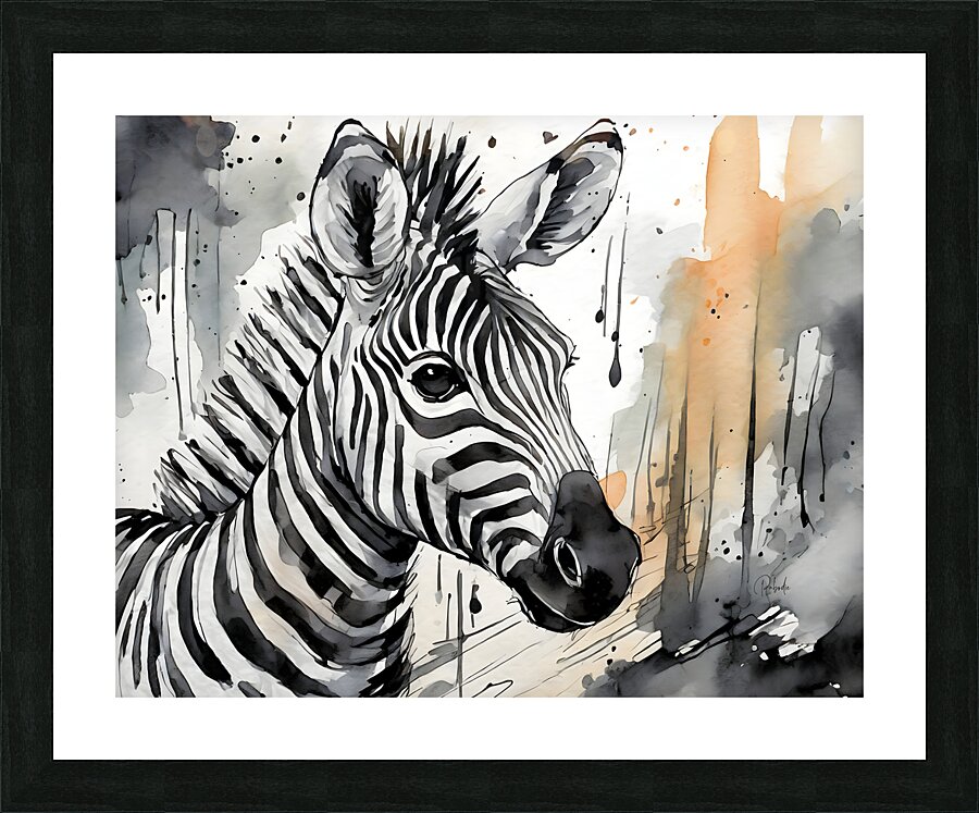 Zany Zebra  Impression encadrée