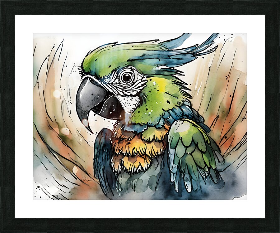 Polly Parrot  Framed Print Print