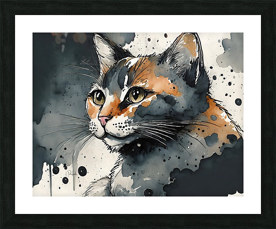 The Classic Cat Stare  Framed Print Print