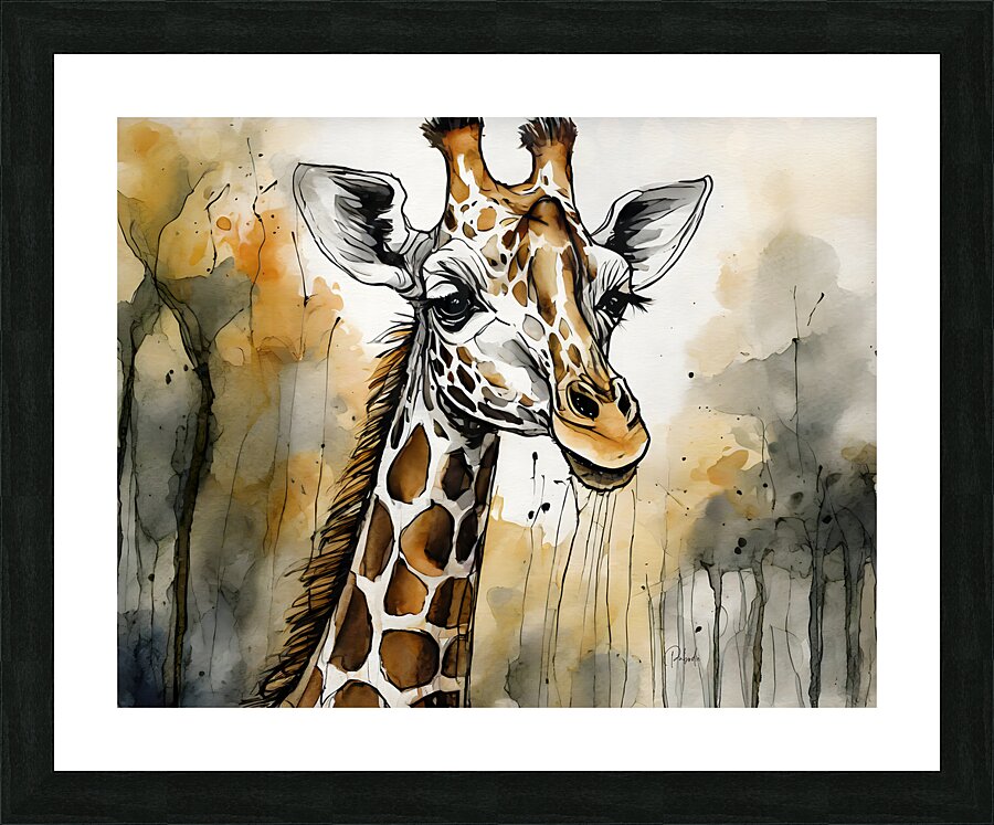 Georgie Giraffe  Framed Print Print