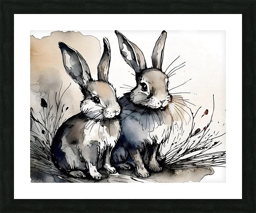 Bunny Buddies  Framed Print Print