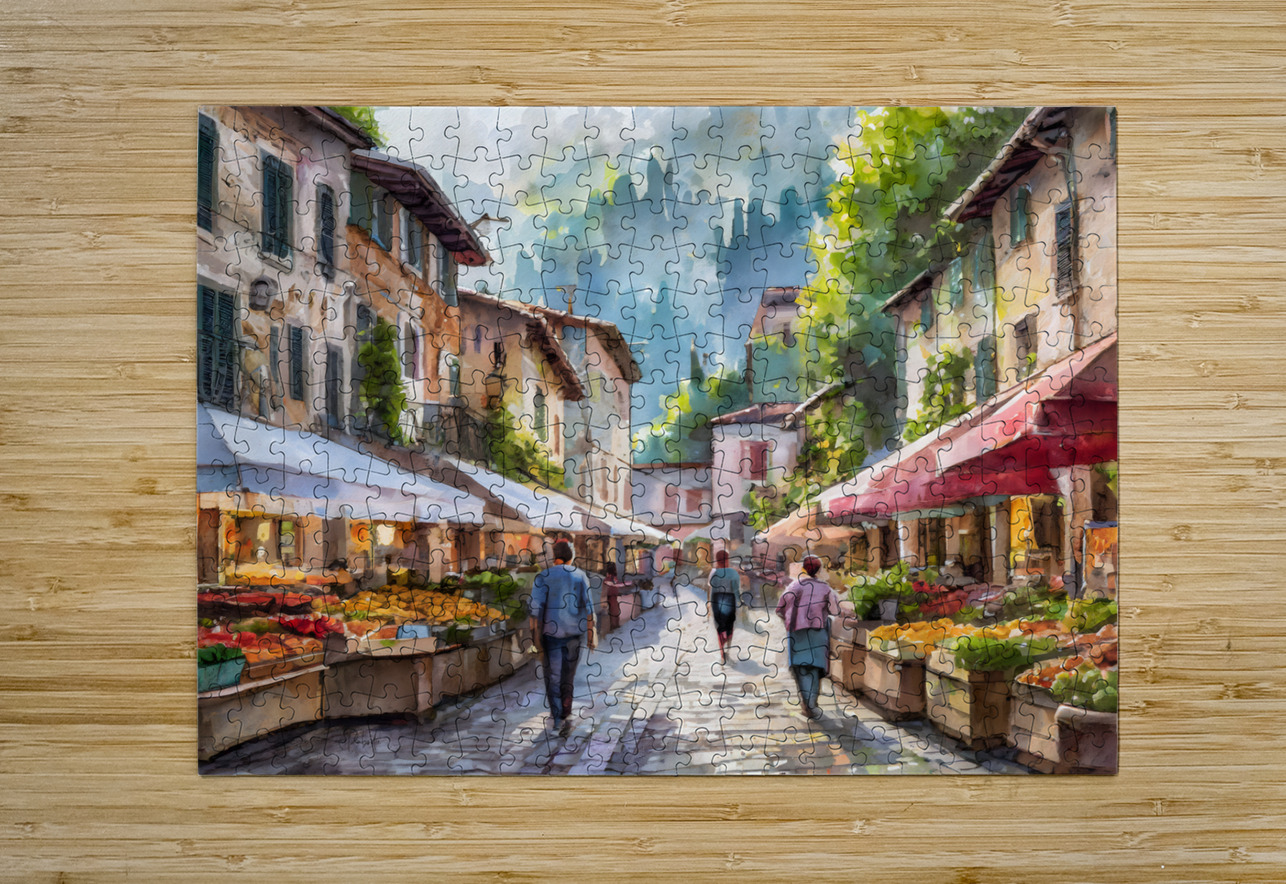 Saturday Morning Farmers Market Pabodie Art Puzzle printing