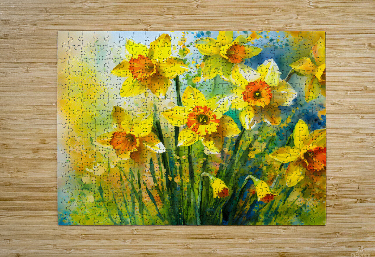 Bright Daffodills Pabodie Art Puzzle printing
