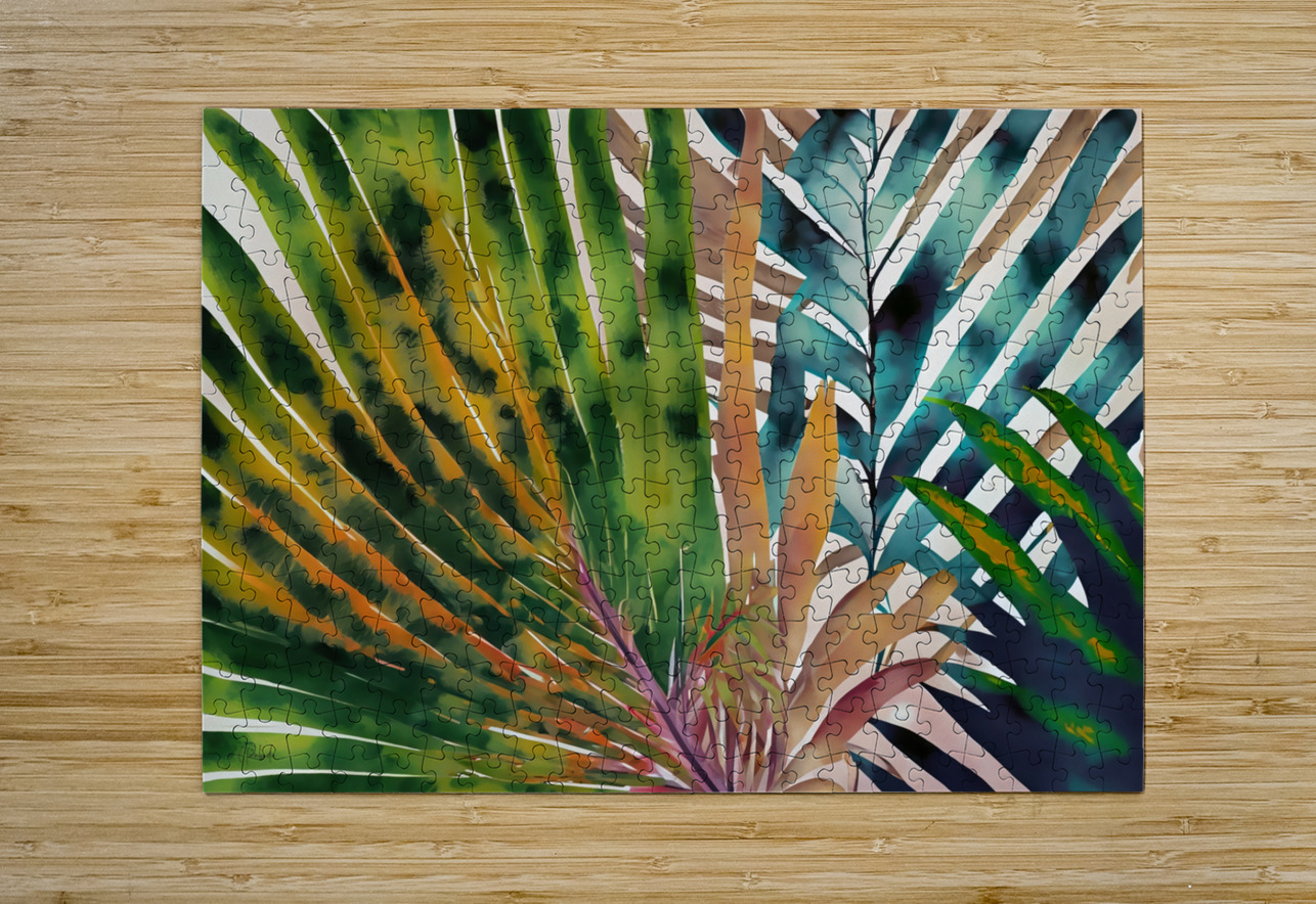 Tropical Palms II Pabodie Art Puzzle printing
