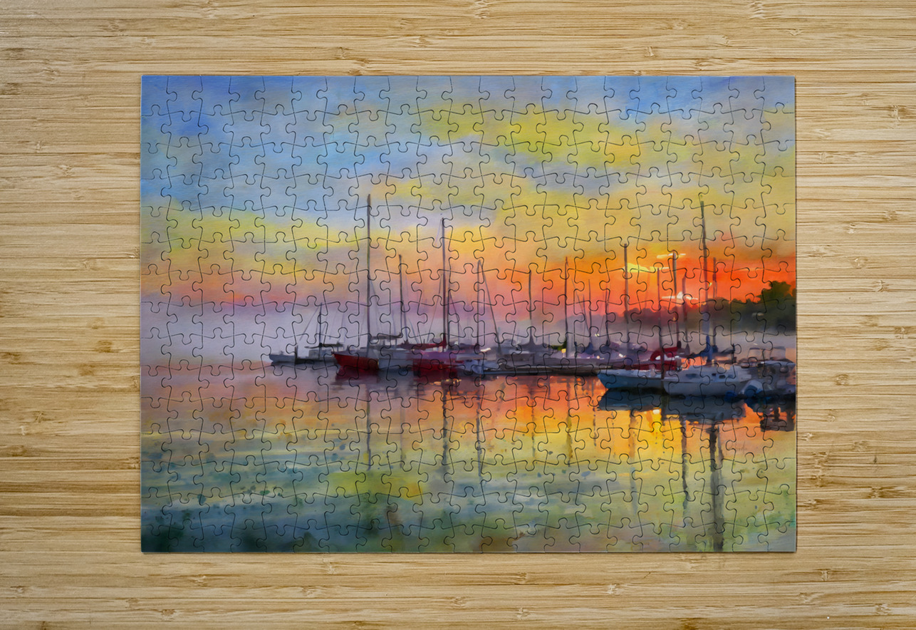 Red Sky in the Morning Pabodie Art Puzzle printing