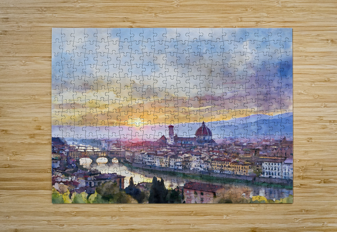 Florence Italy Skyline Pabodie Art Puzzle printing