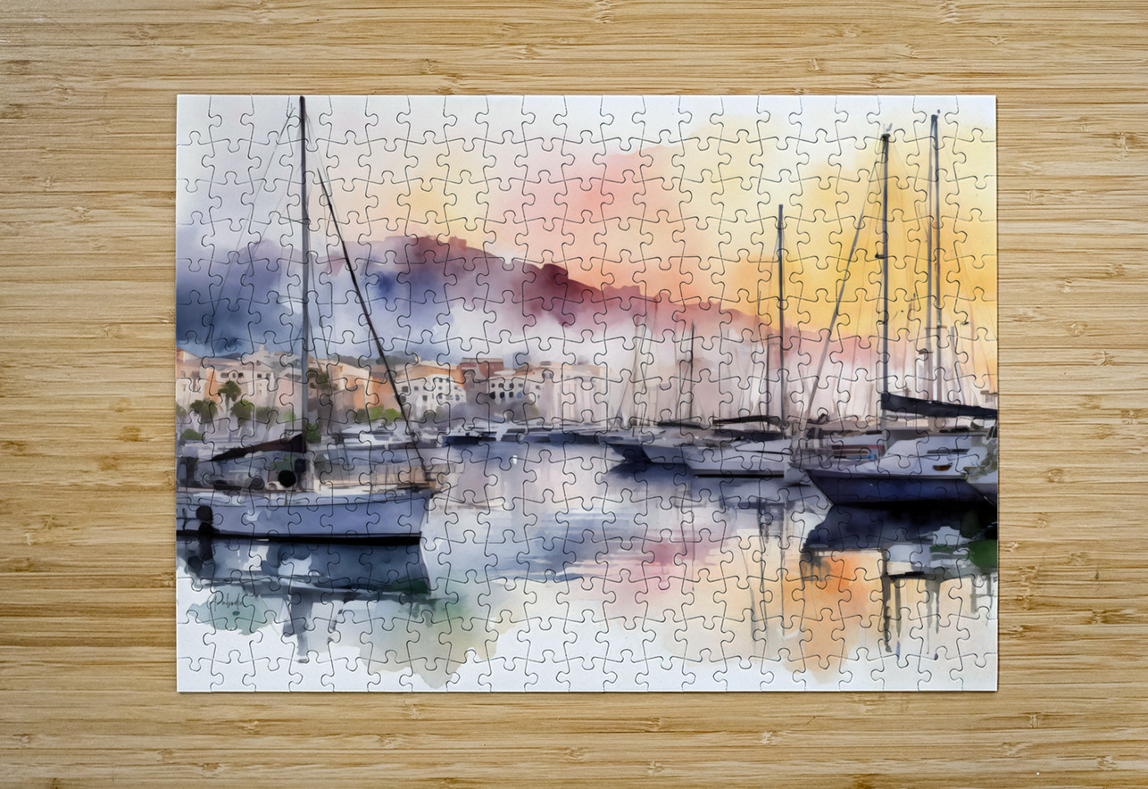 Cannes Old Port Pabodie Art Puzzle printing