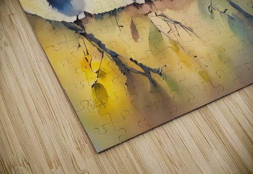 Baby Chickadees on a Branch Pabodie Art puzzle