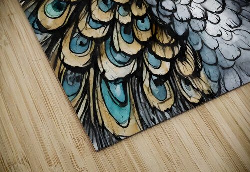 Preening Peacock Pabodie Art puzzle