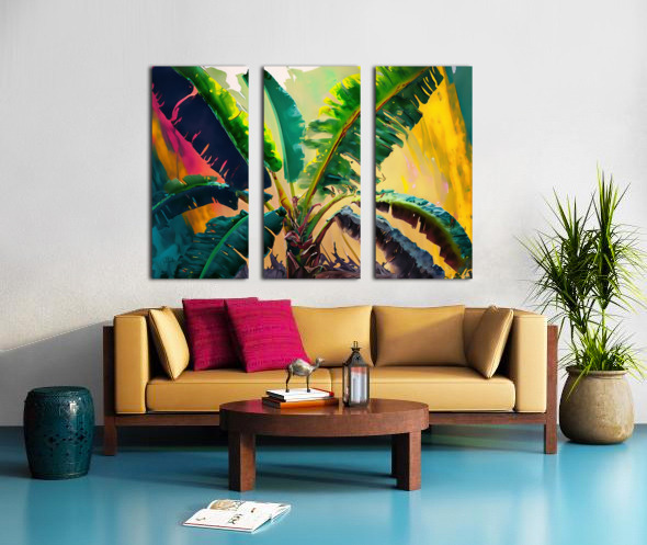 Banana Tree I Split Canvas print
