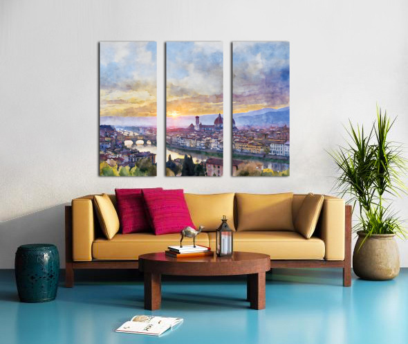 Florence Italy Skyline Split Canvas print