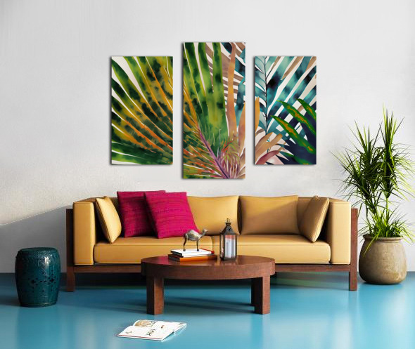 Tropical Palms II Canvas print