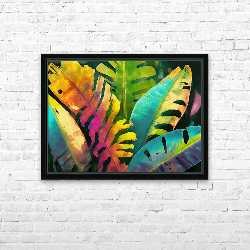 Banana Tree II HD Sublimation Metal print with Decorating Float Frame (BOX)